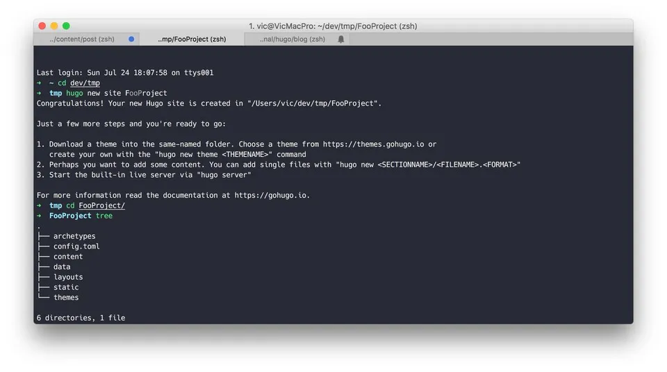hugo quick start hugonewsite